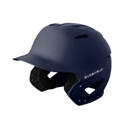 A photo of the EvoShield XVT 2.0 Matte Batting Helmet in colour navy blue.