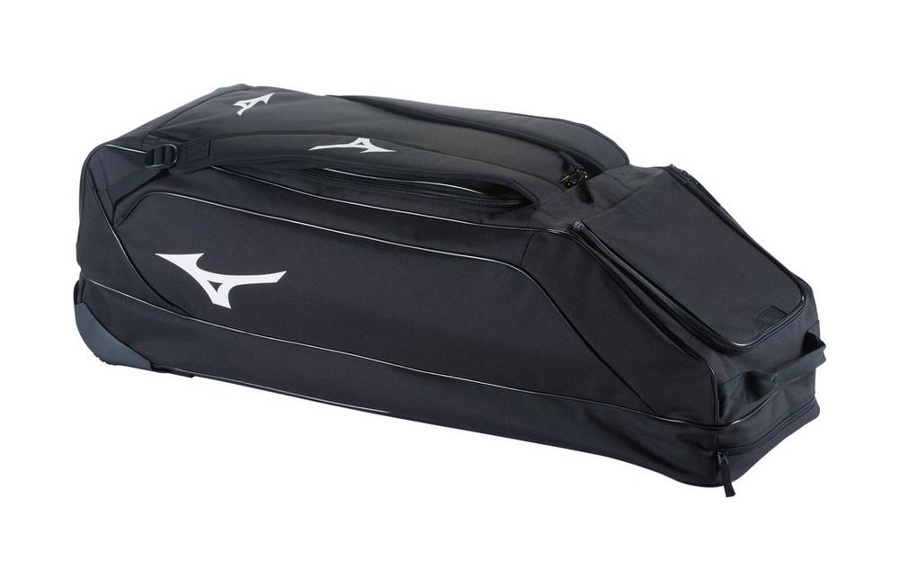 An additional photo of the Mizuno Classic G2 Wheel Bag in colour black.