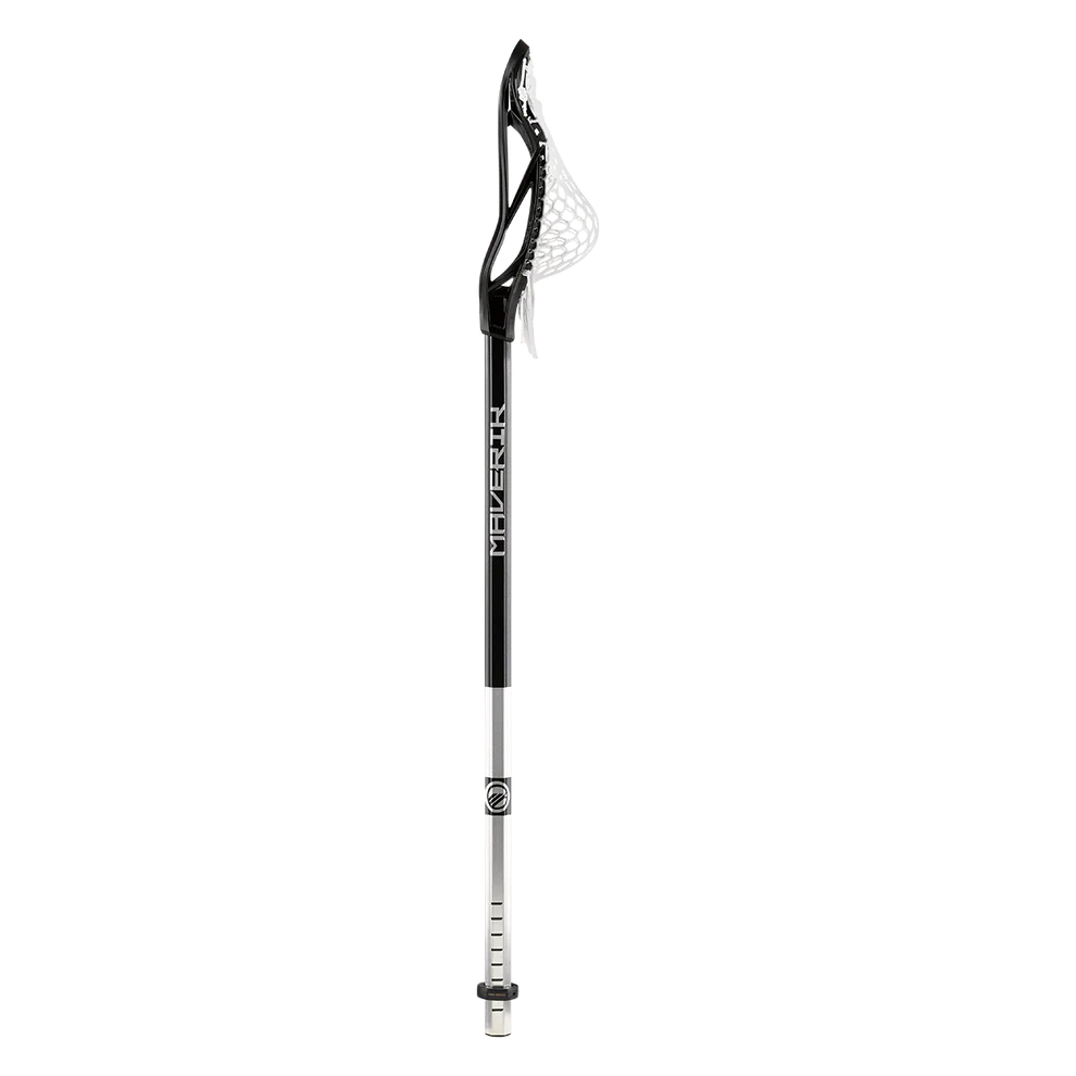 A photo of the Maverik Kinetik Allow Complete Lacrosse Stick in colour black side view