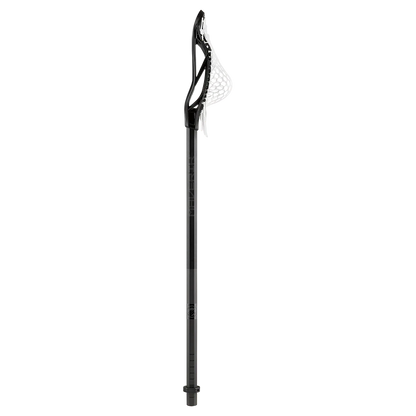 A photo of a Maverik Kinetik Carbon Complete Lacrosse Stick in colour black side view