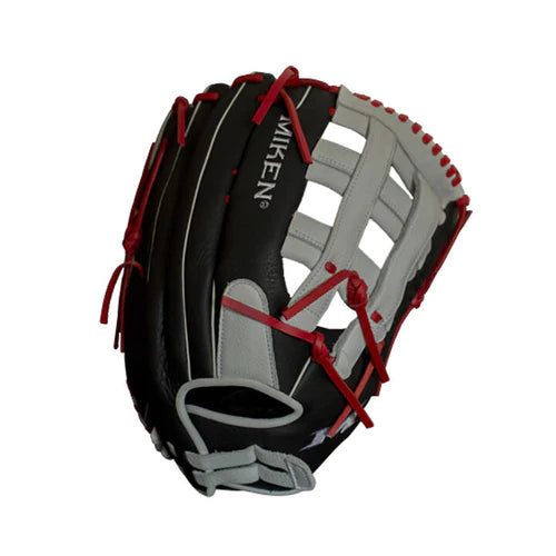 A photo of the Miken Player Series 13.5 inch slow pitch slo-pitch glove front view