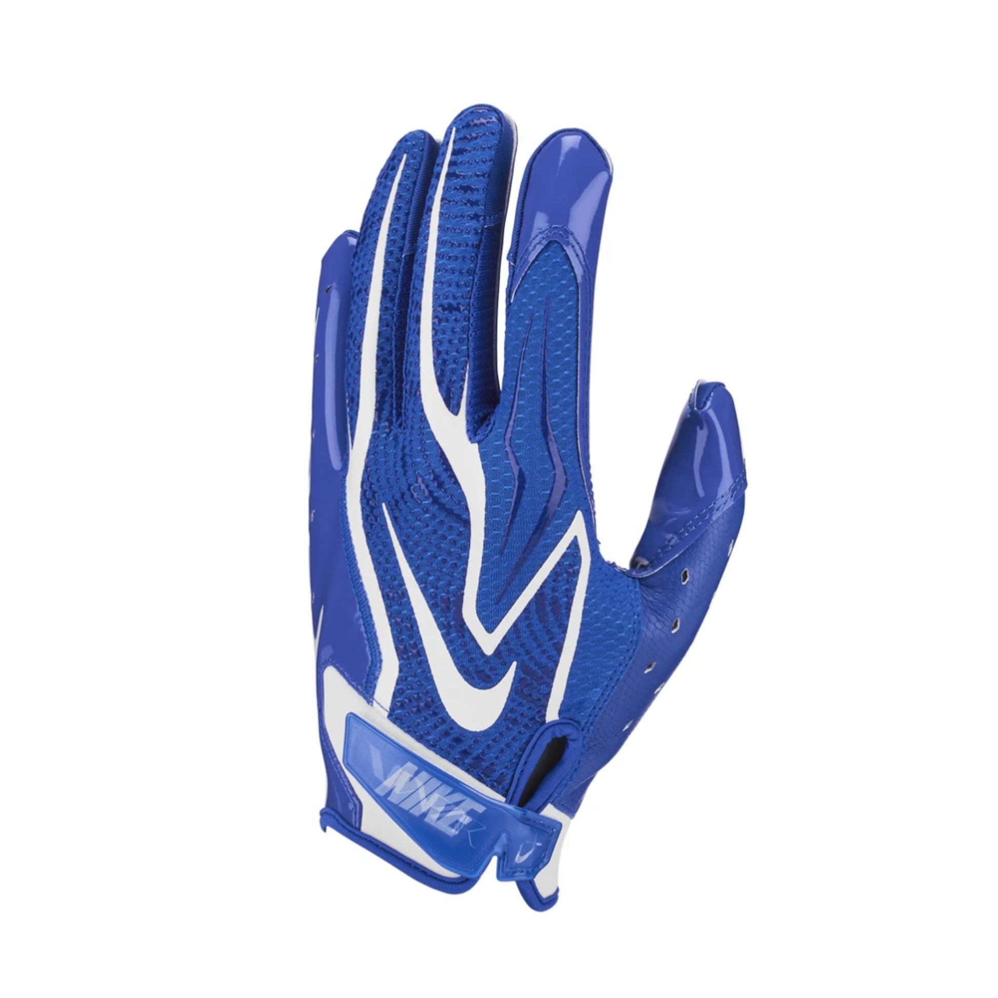 A photo of the Nike Vapor Jet 9.0 Football Gloves in colour royal blue and white.