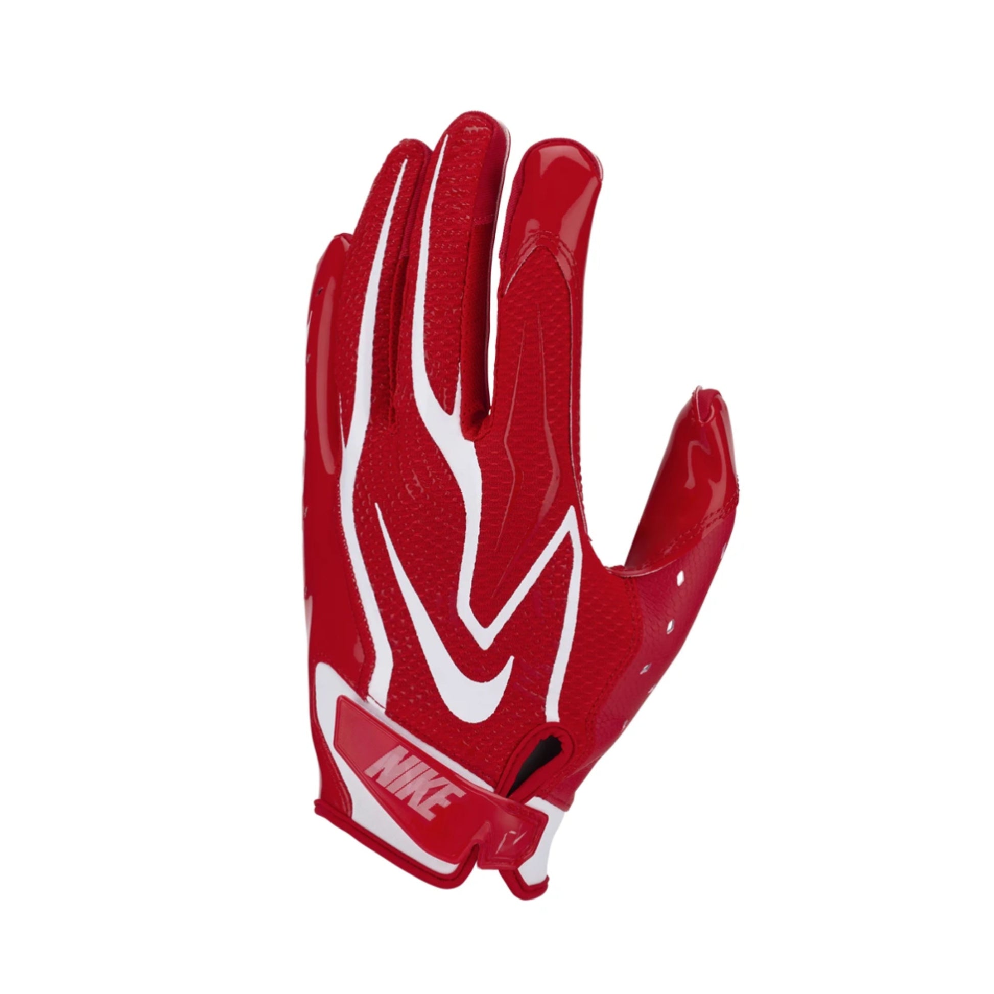 A photo of the Nike Vapor Jet 9.0 Football Gloves in colour red and white.