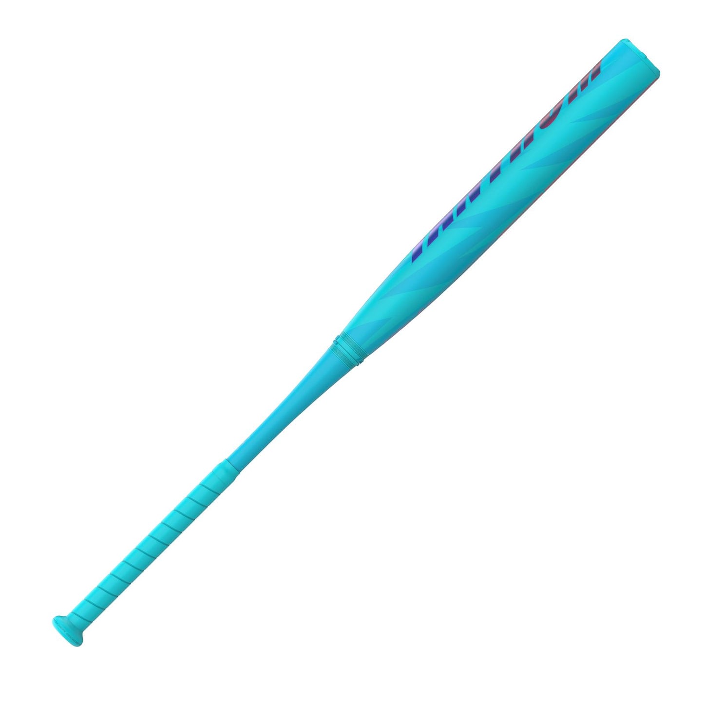A photo of the Easton Tantrum Loaded 13" 2-Piece Slo-Pitch Softball Bat (2026) in colour blue with red and purple text.