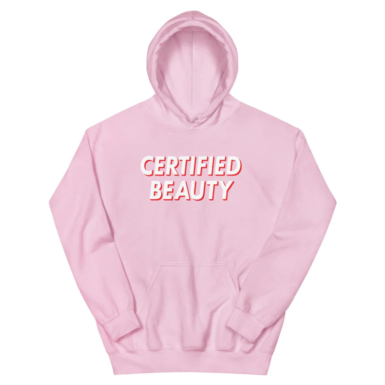 Hockey Benders Certified Beauty Hoodie in pink