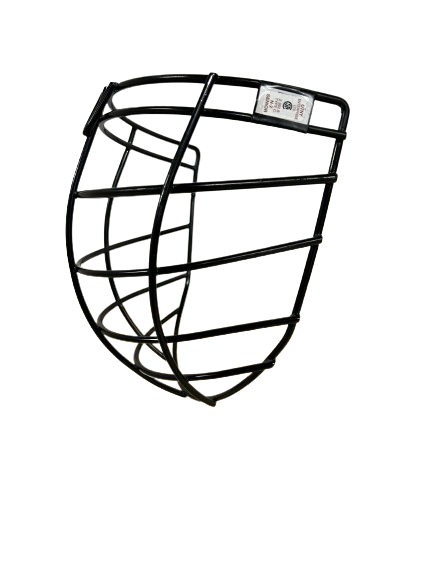 A photo of the OTNY Lacrosse Face Mask Complete Cage Kit side view.