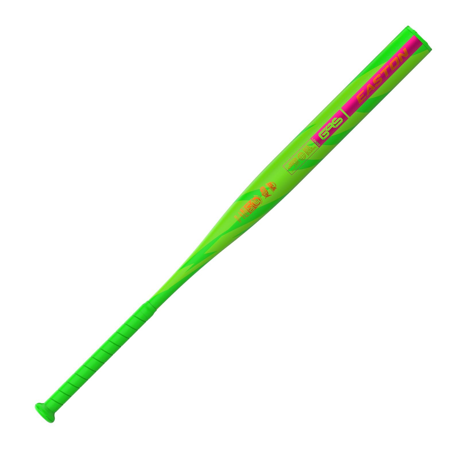 A photo of the Easton Tantrum Balanced 12.75" 1-Piece Slo-Pitch Softball Bat (2026) in colour green with red text.