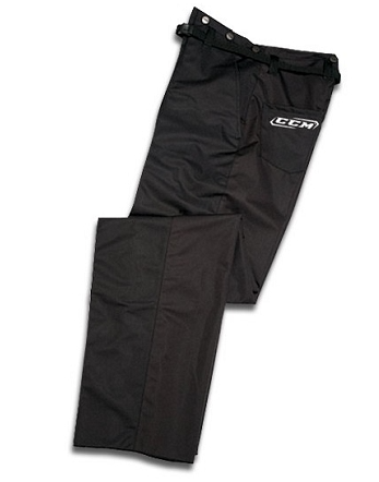 A photo of the CCM PP9L Referee pants in colour black with CCM logo.