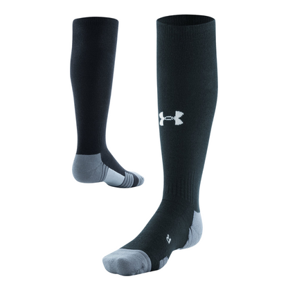 A photo of the Under Armour Soccer Socks in colour black.