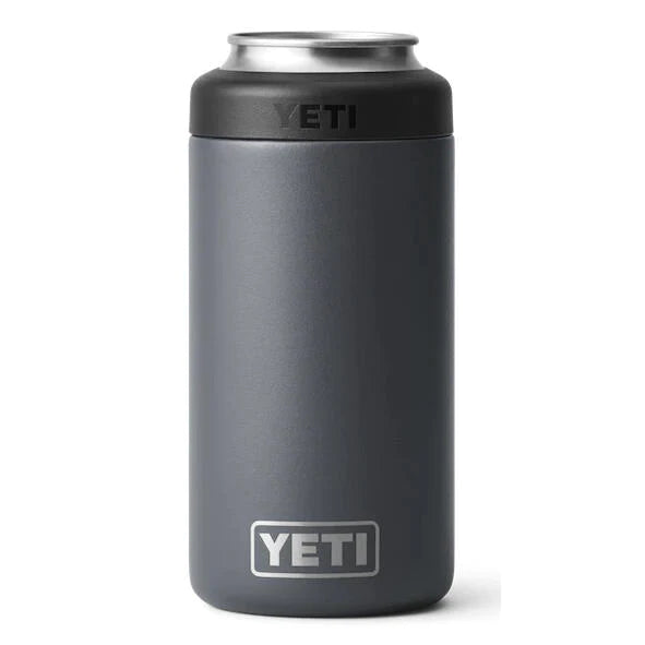 A photo of the Yeti Rambler 473 ml (16 oz.) Colster Tall Can Insulator in colour Charcoal